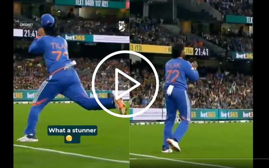 [Watch] Tilak Varma does Suryakumar Yadav with amazing boundary line catch at iconic MCG